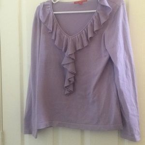 FINAL MARKDOWN Ladies’ Debbie Morgan Ruffle Neck Sweater large